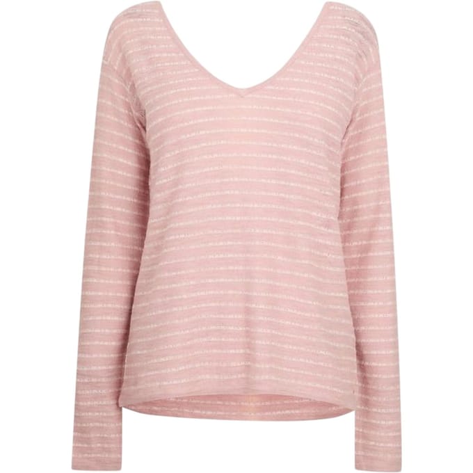 Musto Gestreepte gebreide top voor dames (Roze)