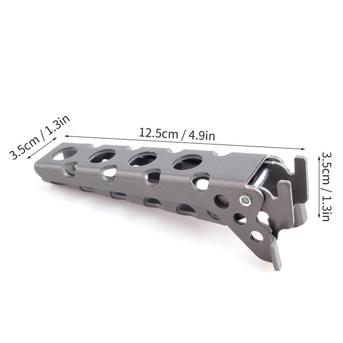 Pannenhandler Potlifter Houder Gripper Pan Clip Klem Camping Kookgerei Hete Schotel Houder gray