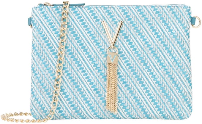 VALENTINO schoudertas clutch Divina Summer Crossover Bag Turch / Multi Lichtblauw
