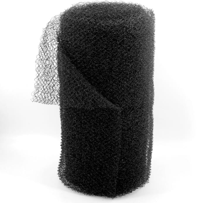 Hellingsmat, klauwmat, 7m x 1m, 20mm dik, UV-bestendig, oevermat, zwart