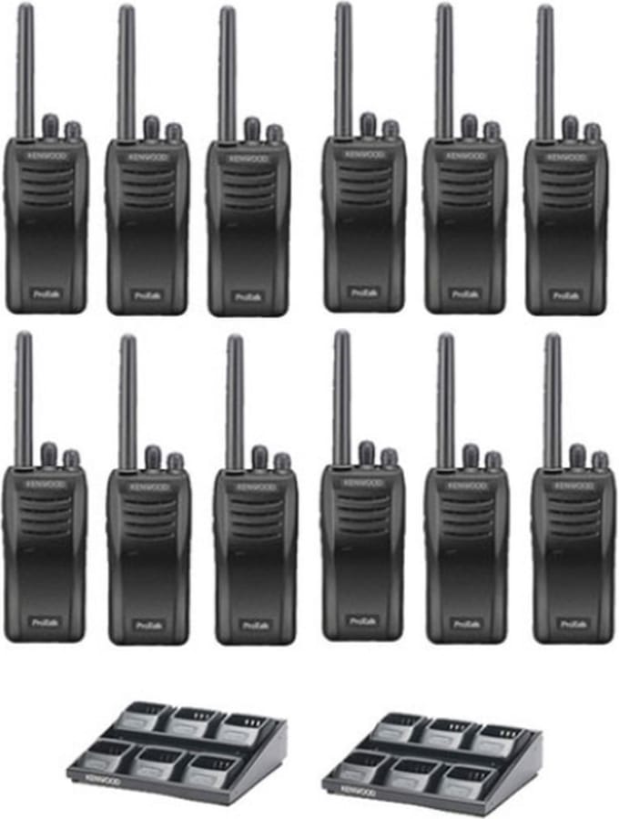 Set van 12 stuks Kenwood TK-3501 met 2 multiladers