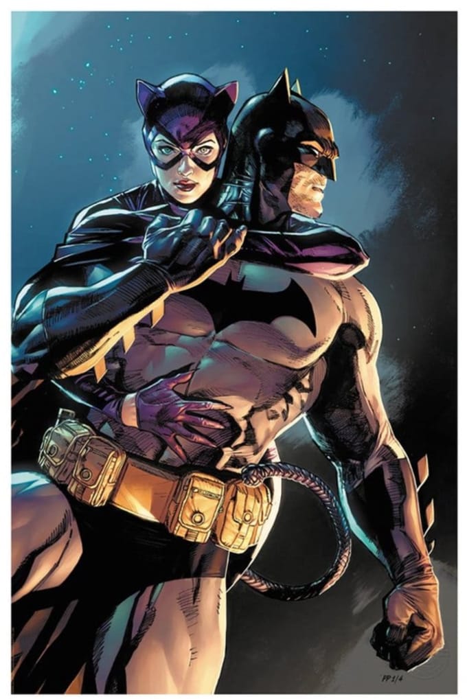 DC Comics Art Print Batman & Catwoman 61 x 41 cm - unframed