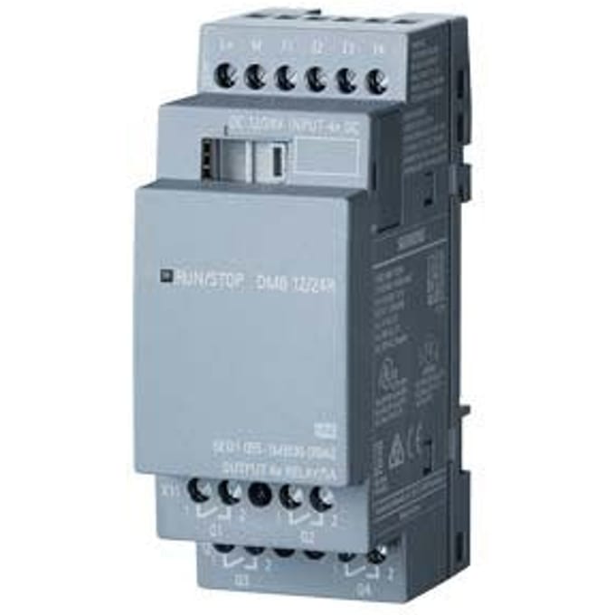 Siemens LOGO! DM8 12/24R 0BA2 PLC-uitbreidingsmodule 24 V/DC, 12 V/DC