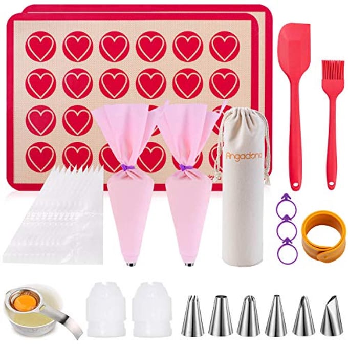 Complete Macaroon Bakset met 25 Accessoires voor Bakliefhebbers