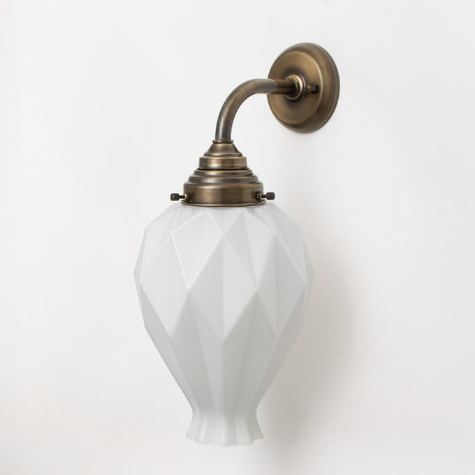 Wandlamp Chicago Curve Brons - Art Deco Trade