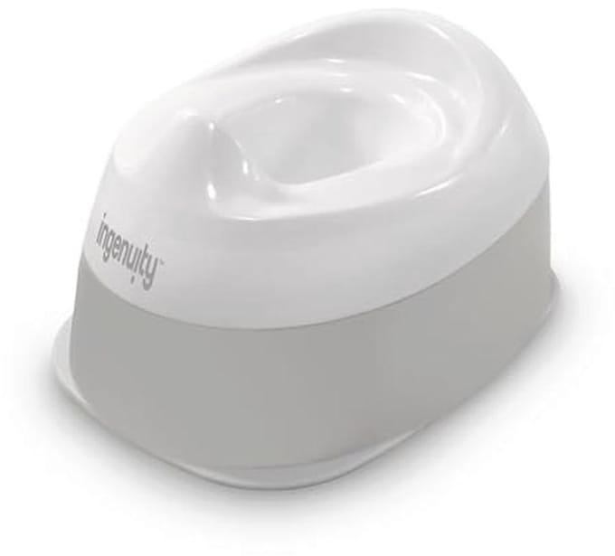 Kinderpotje - Babypotje Zindelijkheidstraining - Zindelijkheidstraining - Antislip Bodem - 34 cm - Wit Grijs