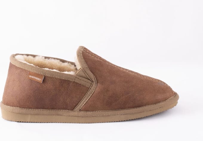 Shepherd Bosse Heren Sloffen - Antique/Cognac - Maat 43