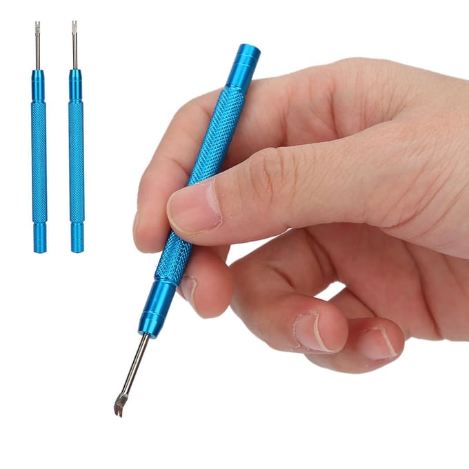 2 stuks Horloge Hand Horloge Naald Verwijderaar Lifting Tool Horloge Reparatie Accessoire blue