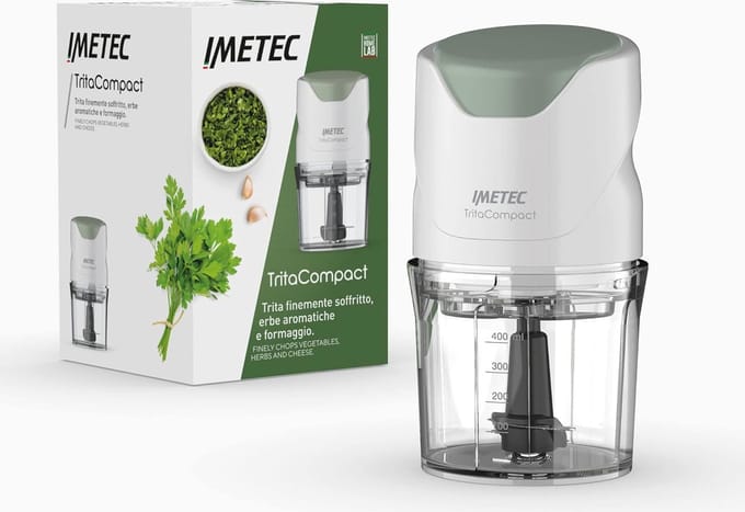 Imetec TritaCompact elektrische hakmolen 0,4 l 350 W Groen, Wit