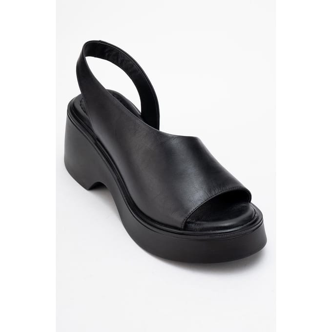 ROY Leren Wedge Sandaal (Dames)