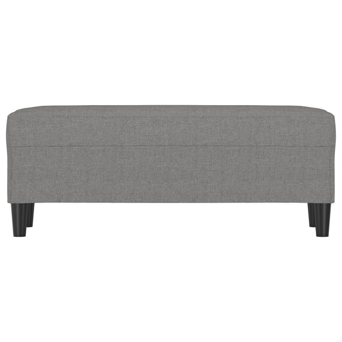 vidaXL Bankje 100x35x41 cm stof donkergrijs