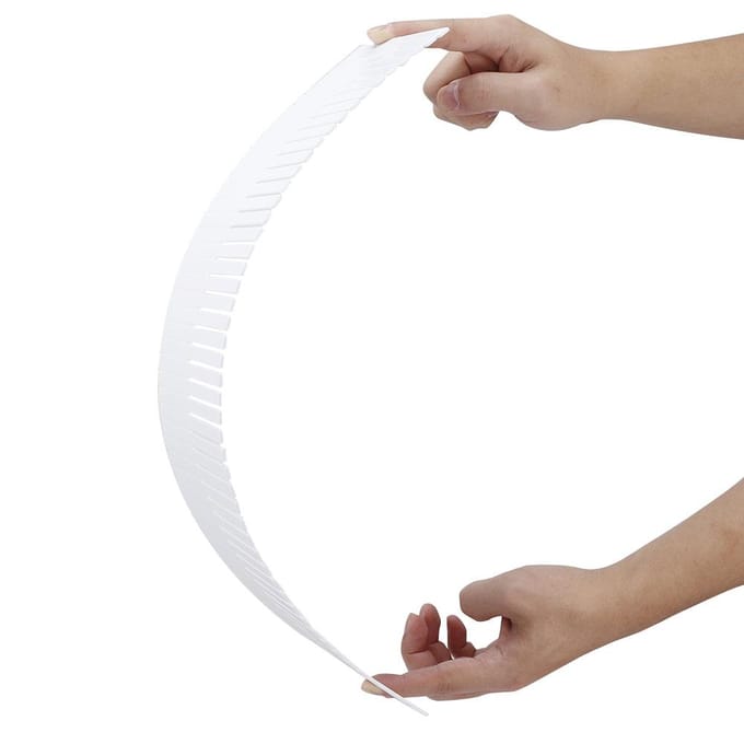 5 Stuks Doe-het-zelf Plastic Lade Organizer Verstelbare Ladeverdelers Scheiders (50*11cm) white