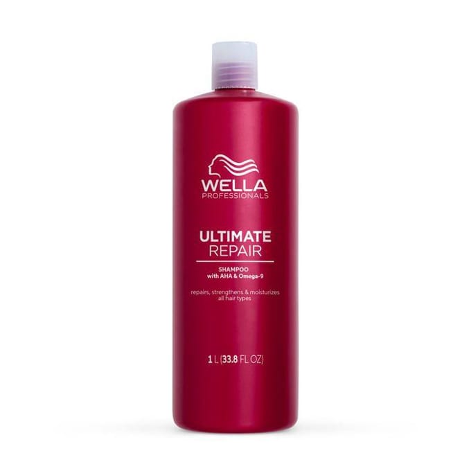 Wella Professionals Ultimate Repair Shampoo 1000 ml - herstelt beschadigd haar