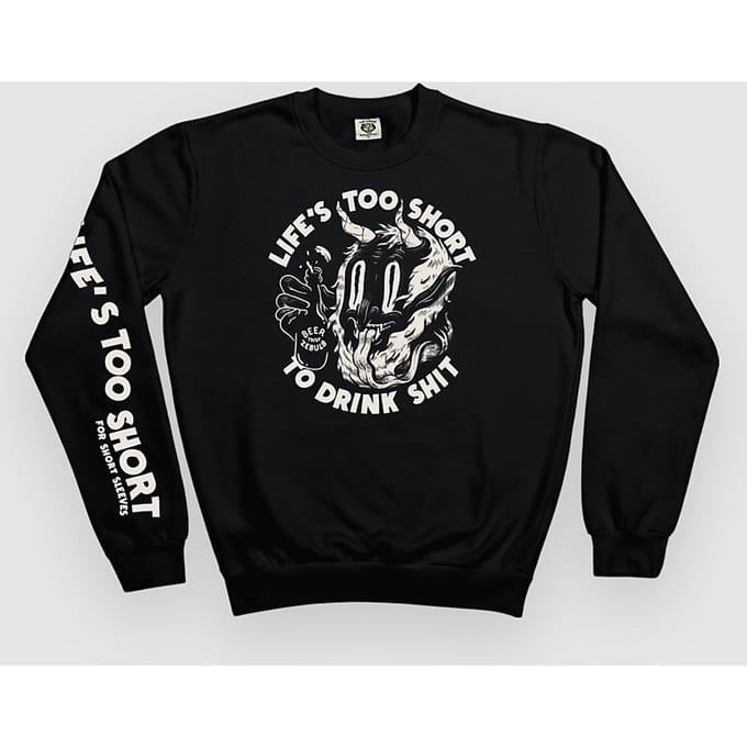 The Dudes Too Short Drinks Classic Sweater zwart