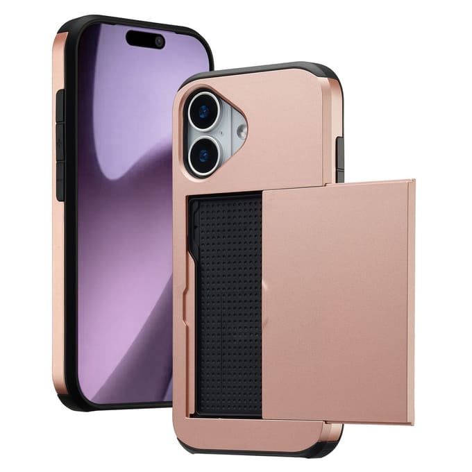 imoshion Hoesje met Pasjeshouder - Geschikt voor Apple iPhone 17 - Rosé Goud