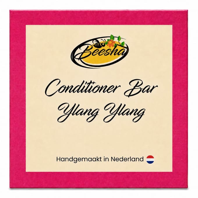 Beesha - Conditioner Bar Ylang Ylang - Vegan - Sulfaatvrij - Parabeenvrij - CG Proof
