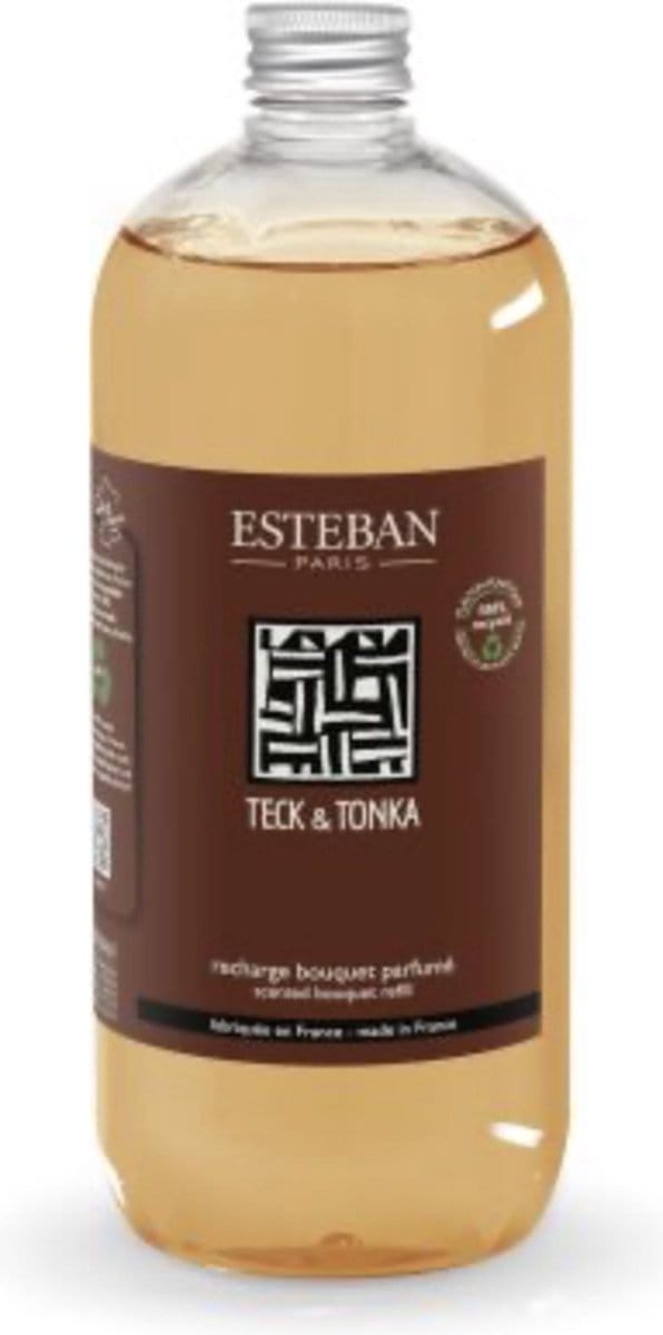 Esteban Classic Teck & Tonka Navulling 1liter- Limited edition