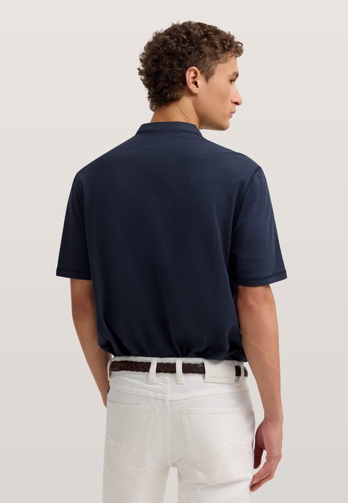 Bugatti Herren Poloshirt met opstaande kraag