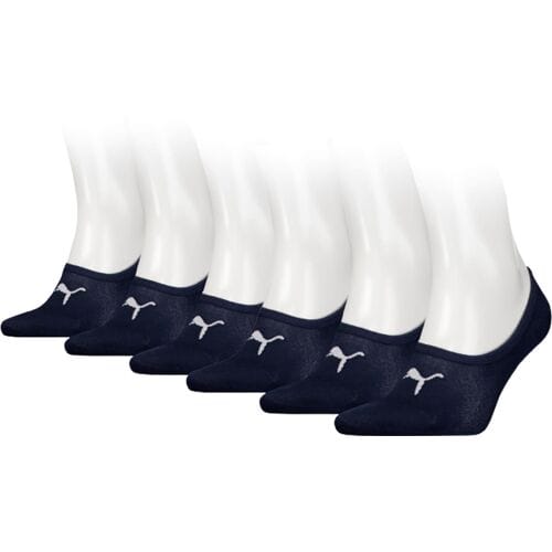 Puma Footies 6 paar - Unisex Invisible Sokken - Navy - Maat 35/38