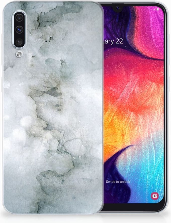 Hoesje maken Samsung Galaxy A50 Painting Grey