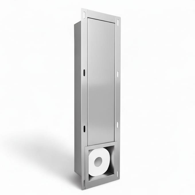 EAVY - Inbouw Toilet Rolhouder RVS - Reserverolhouder - Inbouwnis