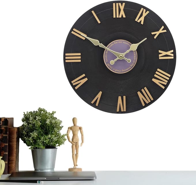 Buiten Wandklok - Rustieke Klok - Tijd Weergeven - Waterdichte Hars - 30 cm Diameter - Niet gespecificeerd