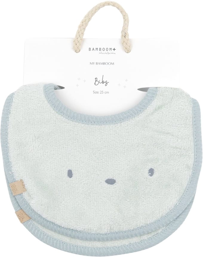 Bamboom Terry Slabbetjes – Set van 2 - Sky Grey