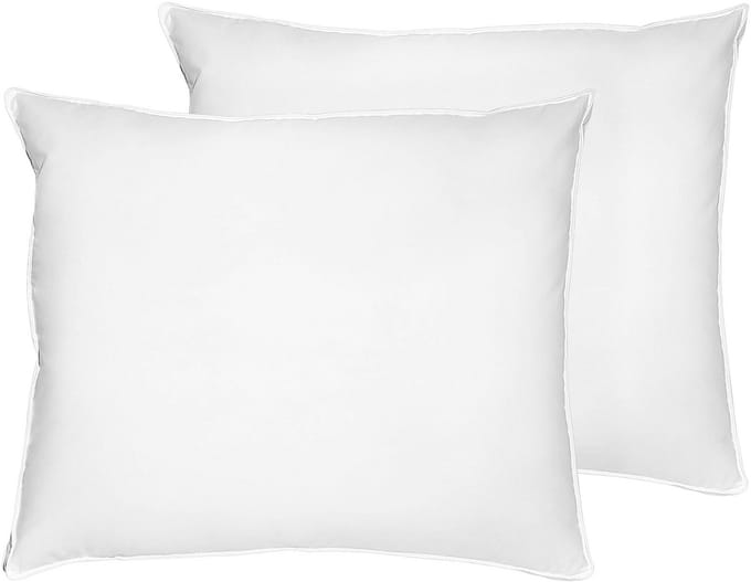 FELDBERG - Kussen set van 2 - Wit - 50 x 60 cm - katoen