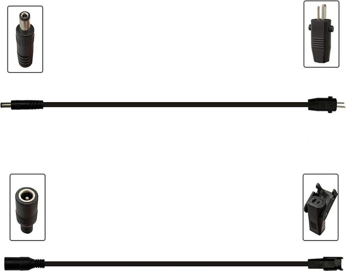 Verlengsnoer Man-Naar-Vrouw Connector DC 2.1mm x 5.5mm Voor Voedingsadapter-Zwart