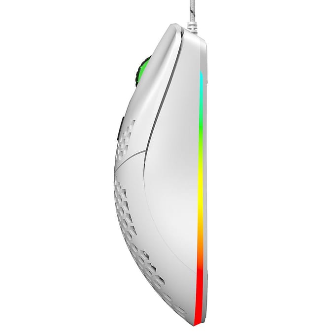 HXSJ J900 USB-bedrade gamingmuis RGB-gamingmuis met zes instelbare DPI Ergonomisch ontwerp voor wit