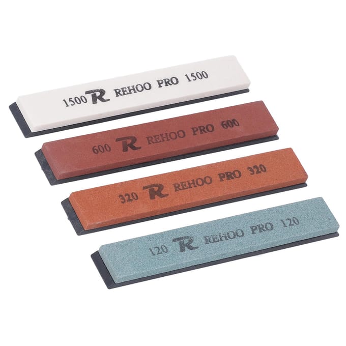 4 STUKS Messenslijpsteen Vaste Hoek Slijpsteen Messenslijper Set 120 320 600 1500 Korrel Water brown