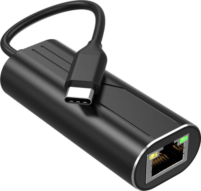 ThunderGold Ethernet Adapter USB C kabel - USB C naar Ethernet / Internet - Internet Adapter - Netwerk adapter - Netwerkadapter - 1000 Mbps - Gigabit