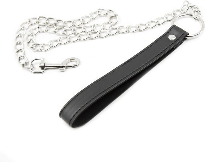 Kiotos - Zwarte Leash met Ketting