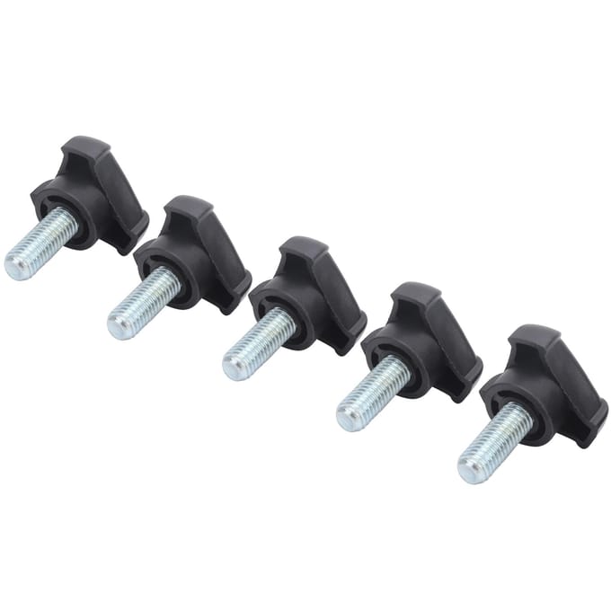 Lot de 5 vis de serrage triangulaires en plastique M10 25 mm