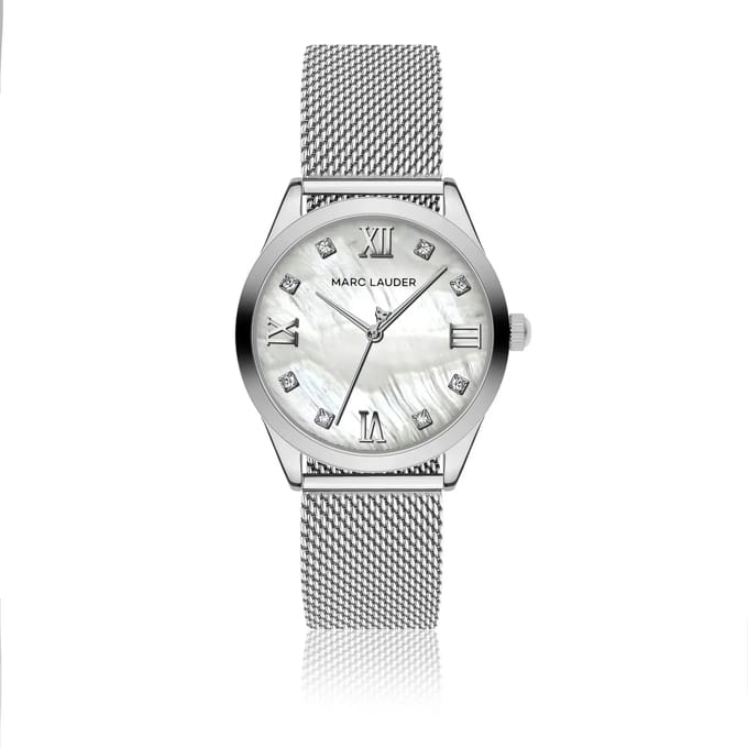 Stalen band horloge voor dames Marc Lauder Geneva