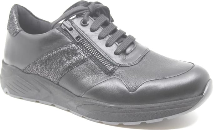 Solidus, 53504 01062, Zwarte sneakers wijdte H