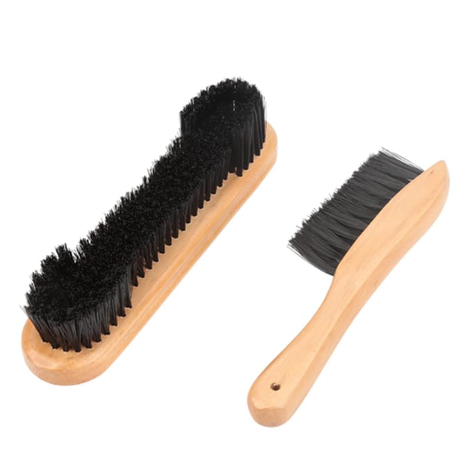 Ensemble de 2 brosses de nettoyage pour rails de table de billard blanc