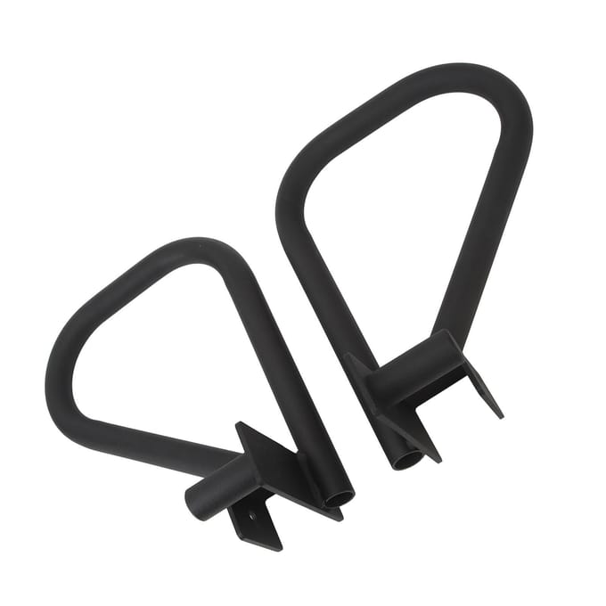 Fitness Dip Bar Hulpstukken voor Power Cage Squat Rack IJzeren Dip Bar Muti Grip Handvatten voor Kracht black