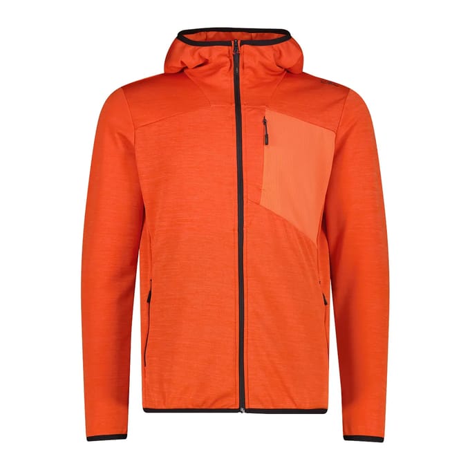 Jacquard Chiné Hoody Fleece CMP