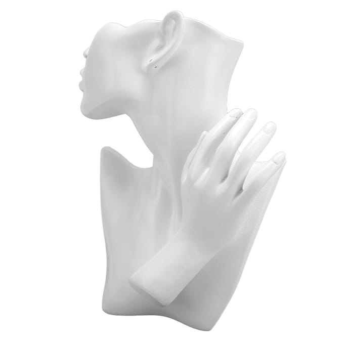 Mannequin Hand Sieradenhouder Armbanden Ringen Oorbellen Kettingen Displaystandaard Witte Hars white