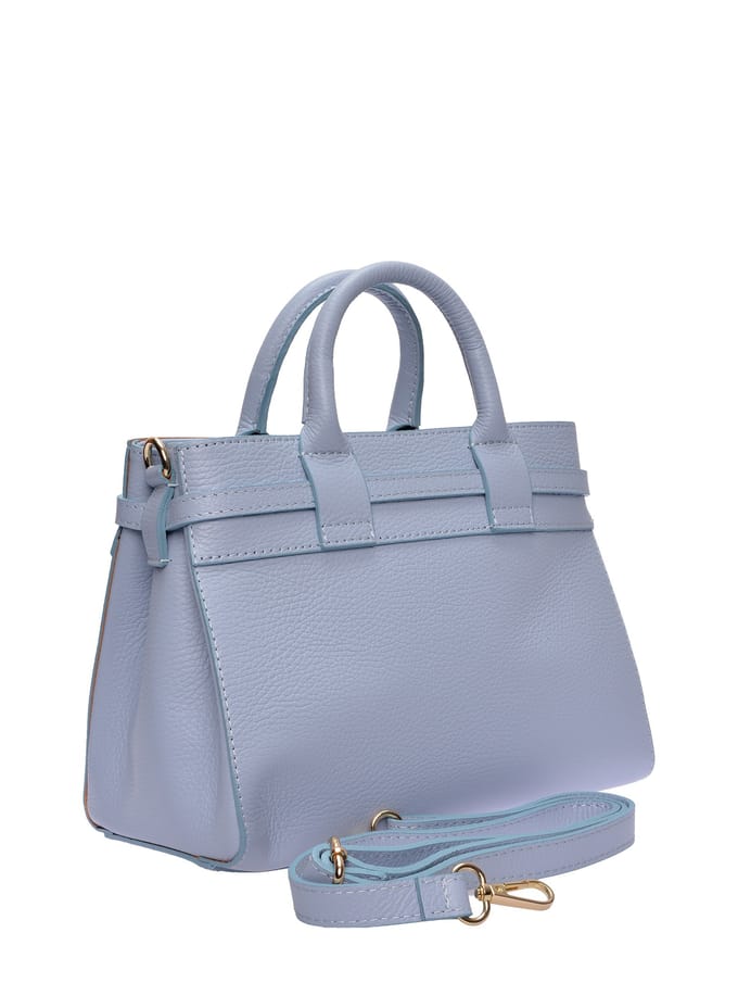 Isabella Rhea Turquoise Rundleer Tas