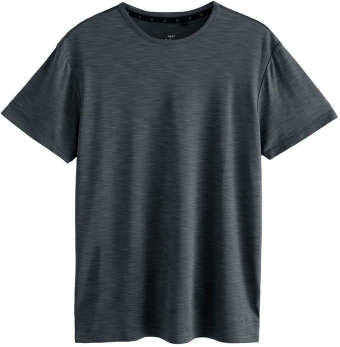 Next - Heren - Active Gym trainingstop T-shirt met korte mouwen - Grijs