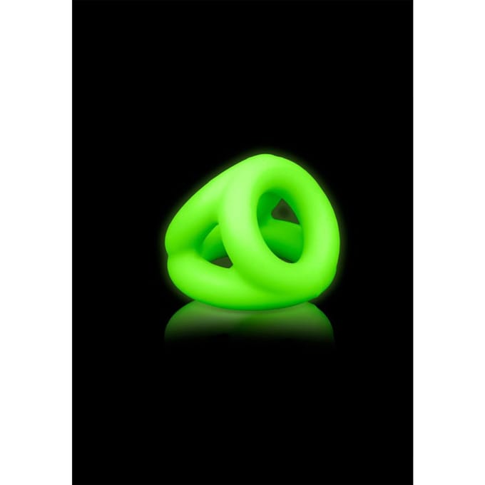 Shots - Ouch! Cockring & Balriem neon green