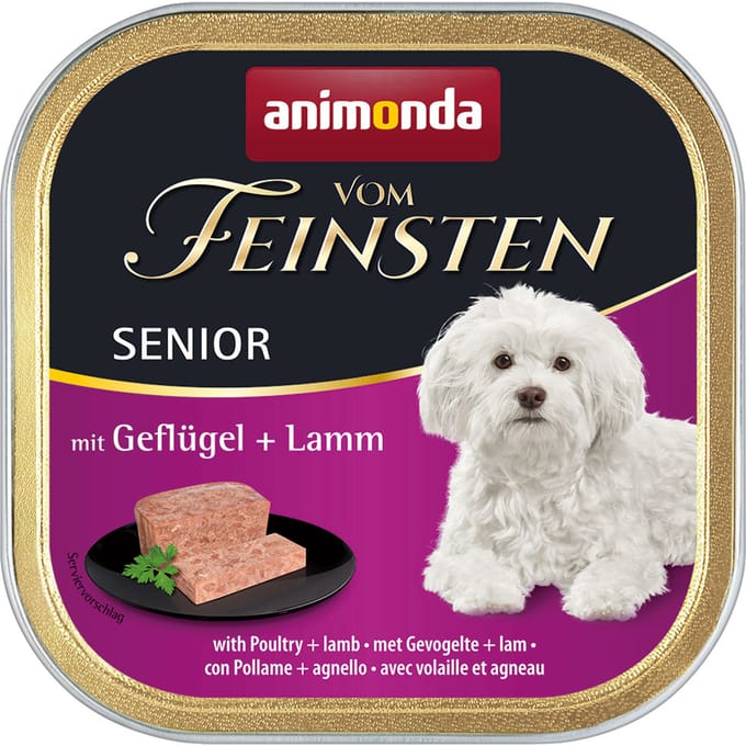 animonda Vom Feinsten Senior 6 x 150 g Hondenvoer - Gevogelte & Lam