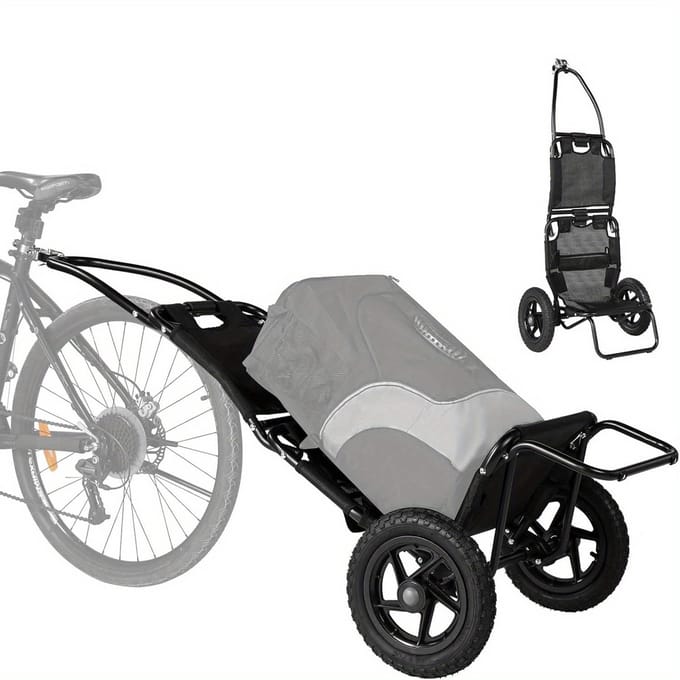 ML 51. Cargo Trailer voor Fiets, 2-in-1 Fietsenkar - Boodschappentrolley - Handkar