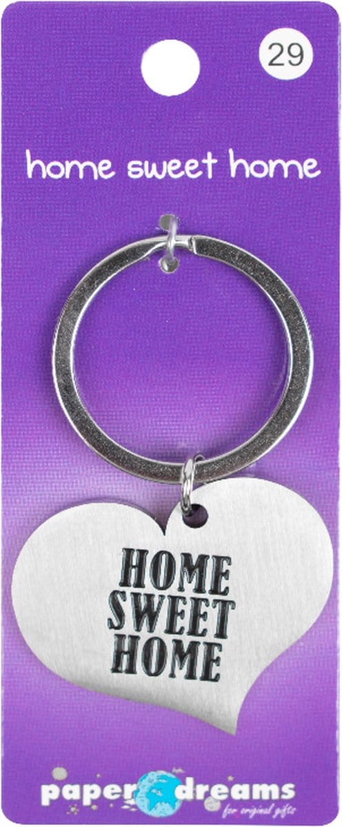 Hart sleutelhanger - Home sweet home