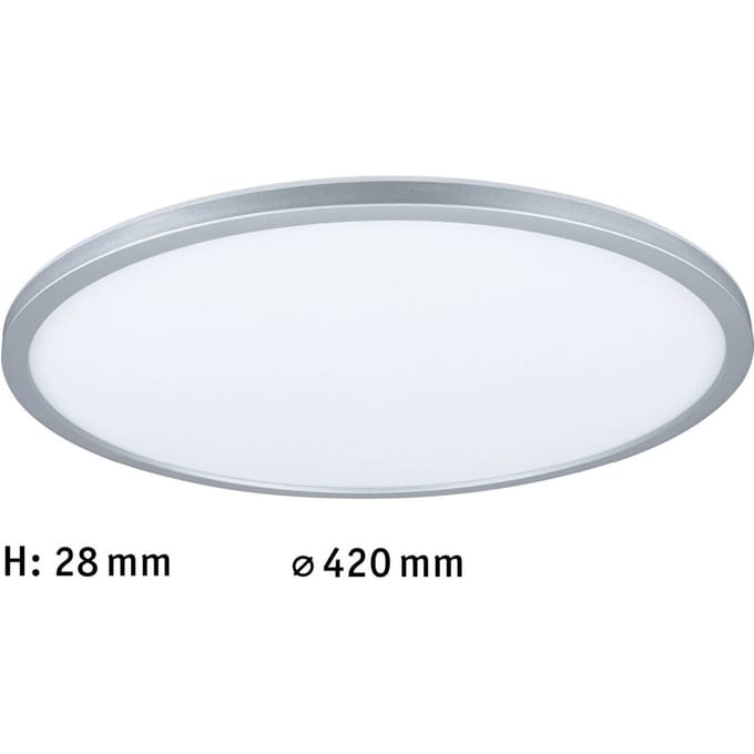 LED-paneel 3-Step-Dim Atria Shine Backlight rond 420 mm 22W 2300lm 4000K Chroom mat dimbaar