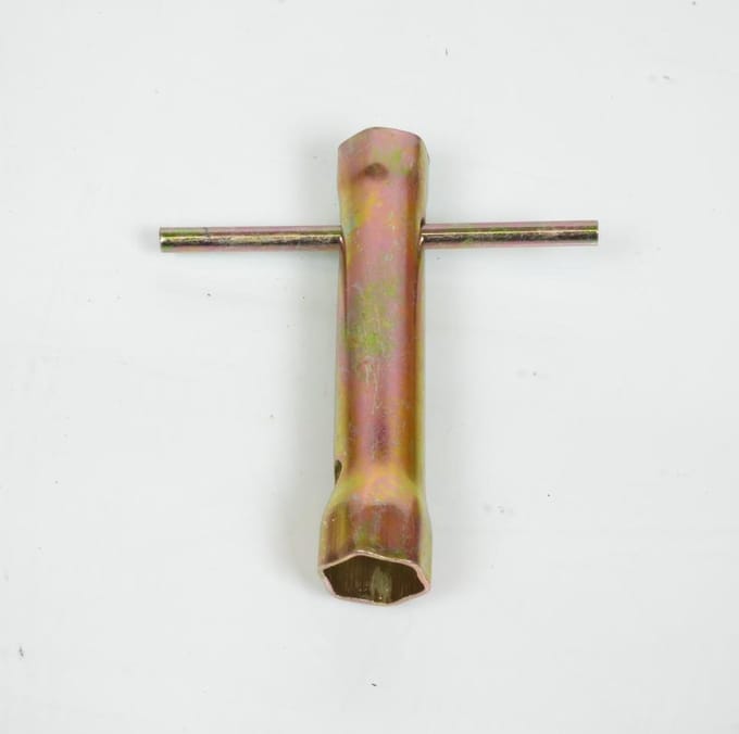 Clé à bougie de 16/18mm 110mm avec tige de force pour moto cyclo scooter