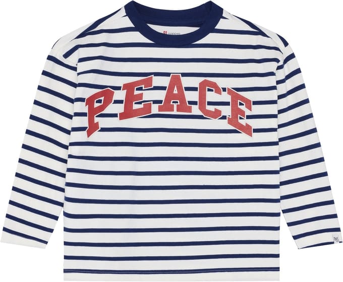 Noppies T-shirt stripe - Egret - Maat 92