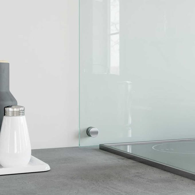 vidaXL - Spatscherm - keuken - 70x40 - cm - gehard - glas - zwart